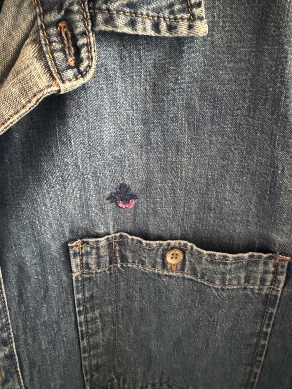 Lucky Brand Blue Denim Shirt - Picture 4 of 5